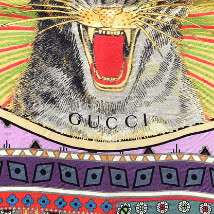 Gucci Silk Square Animal Scarf Multicolor 2 of 3