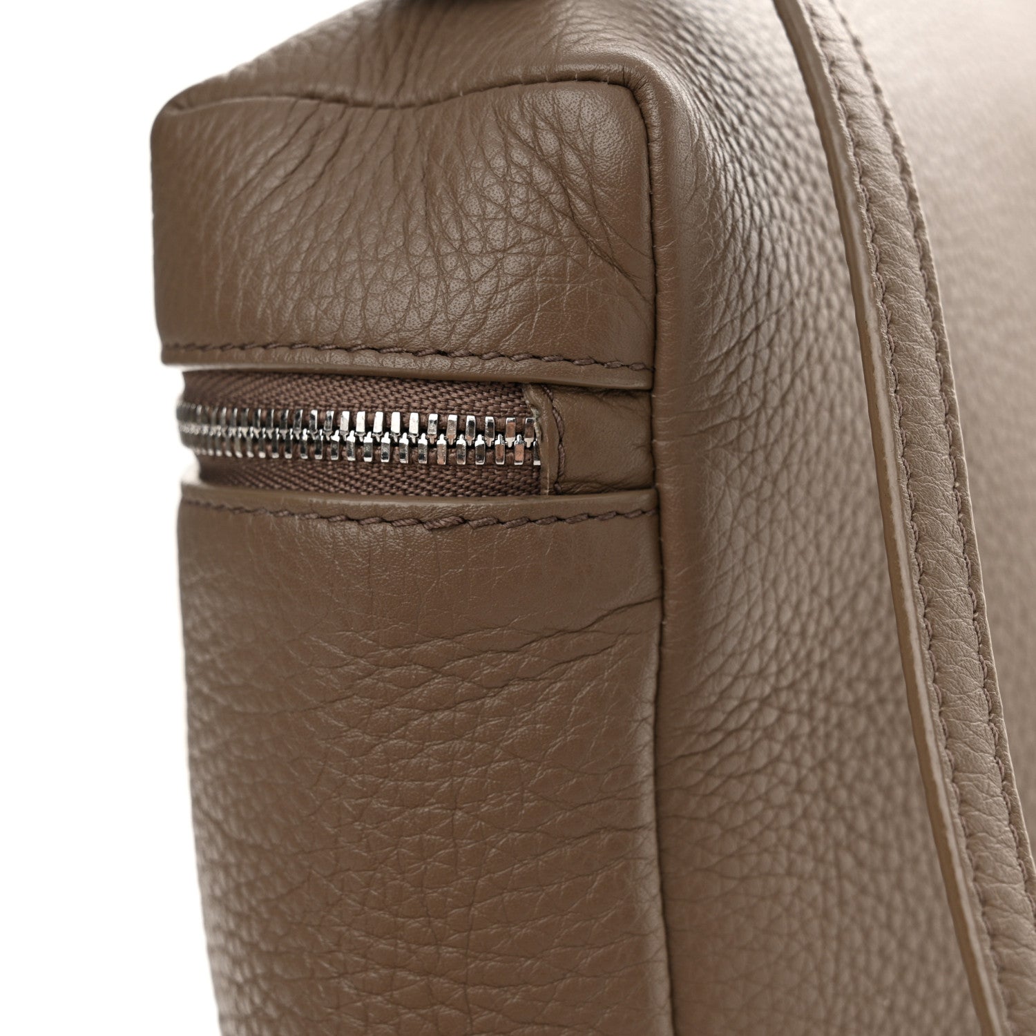Loro Piana Grained Calfskin Extra Pocket L23.5 Backpack Warm Mastic 11 of 13
