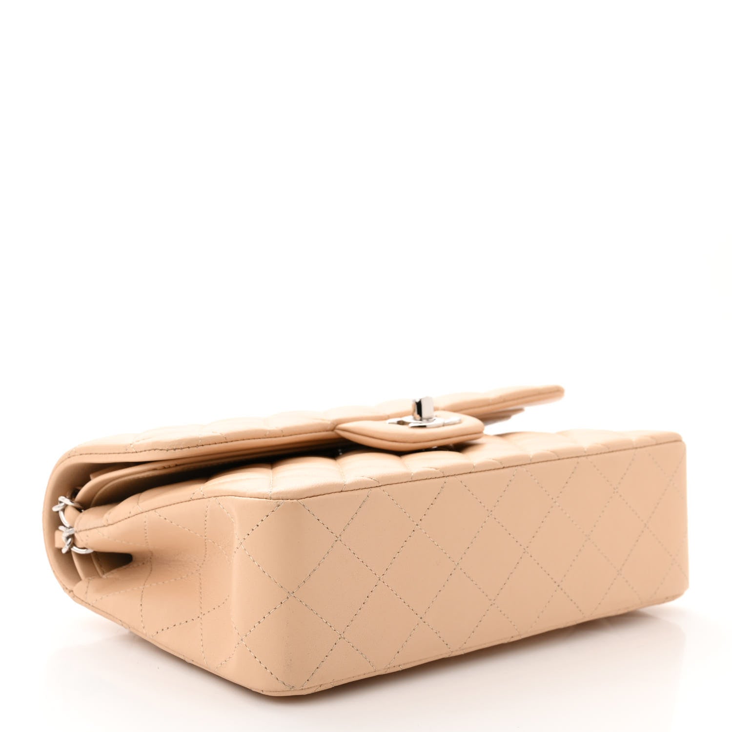 Chanel Lambskin Quilted Small Double Flap Beige 4 of 11