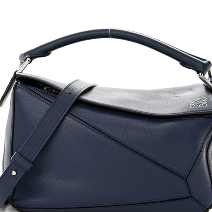 Loewe Calfskin Small Puzzle Bag Marine 7 of 9