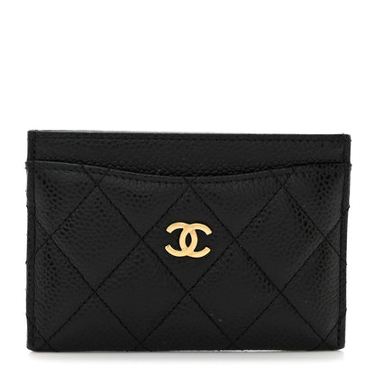 Chanel Caviar Quilted Card Holder Black 1 of 9