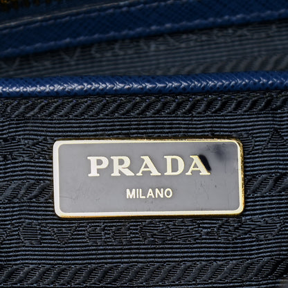 Prada Saffiano Lux Extra Large Galleria Double Zip Tote Bluette 7 of 15