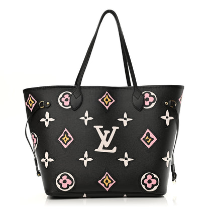 Louis Vuitton Monogram Giant Wild At Heart Neverfull MM Black 3 of 11