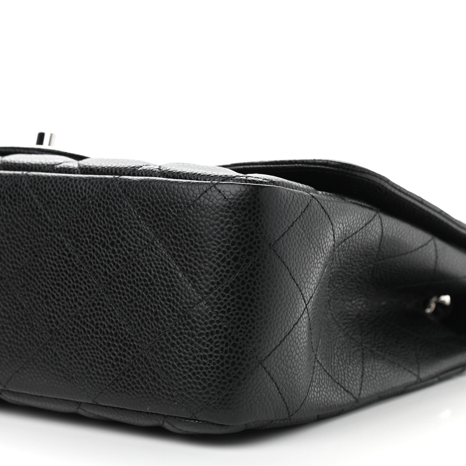 Chanel Caviar Quilted Jumbo Single Flap Black 12 of 12