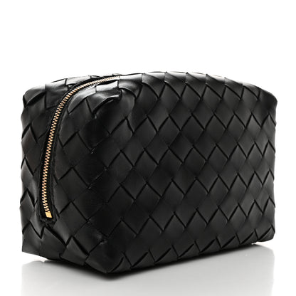 Bottega Veneta Nappa Intrecciato Zip Wristlet Clutch Black 3 of 8