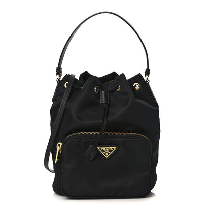 Prada Re-Nylon Duet Drawstring Shoulder Bag Black 1 of 9