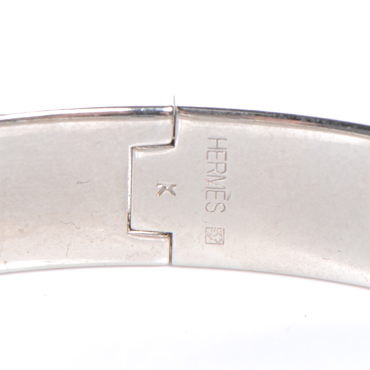 Hermes Narrow Enamel Clic Clac H Bracelet PM Burgundy 3 of 5