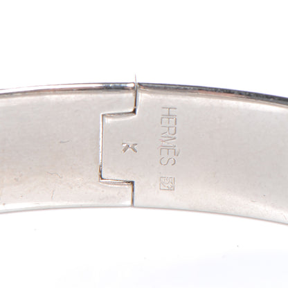 Hermes Narrow Enamel Clic Clac H Bracelet PM Burgundy 3 of 5