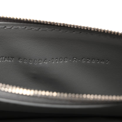 Balenciaga Extra Supple Calfskin Crocodile Embossed Gossip Chain Bag XS Grey 8 of 11