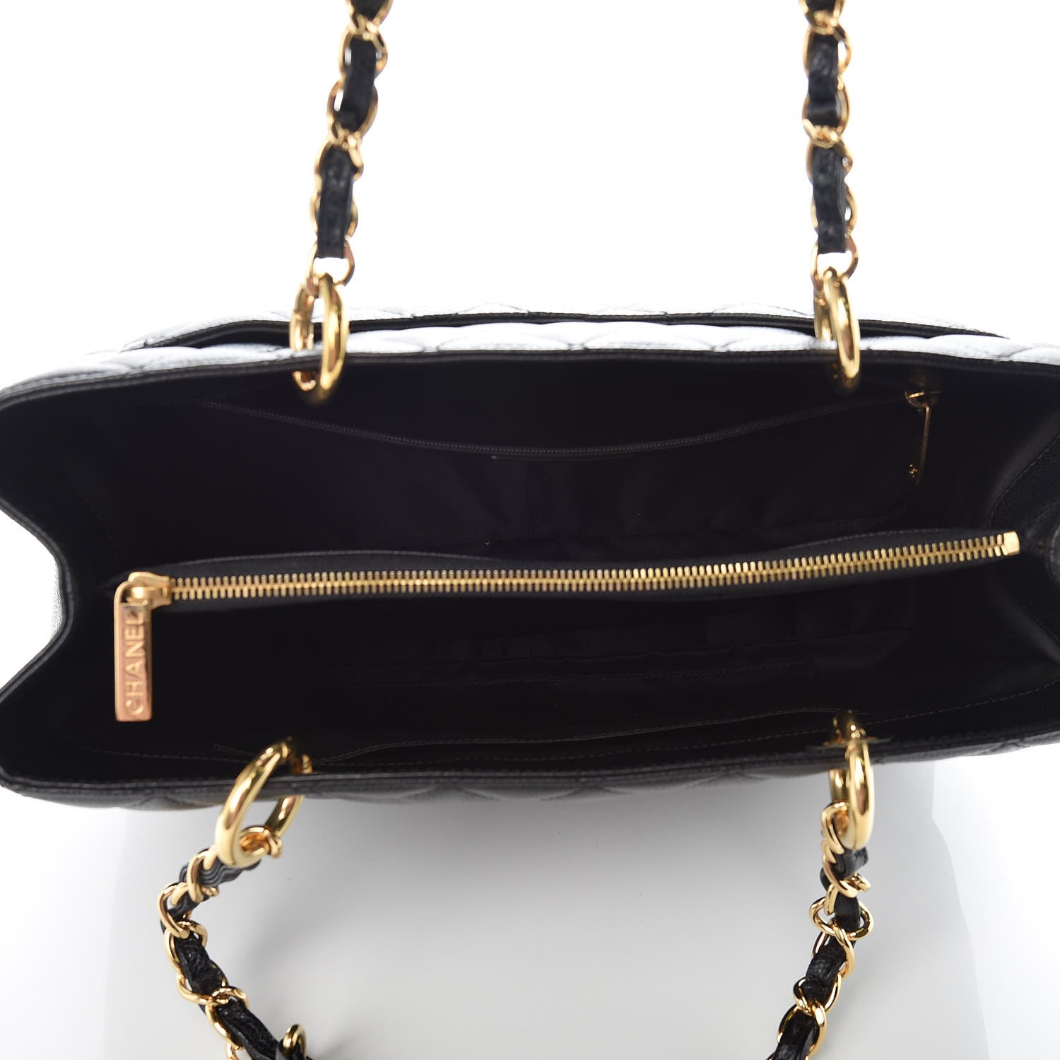 Chanel Caviar Quilted Grand Shopping Tote GST Black 5 of 9