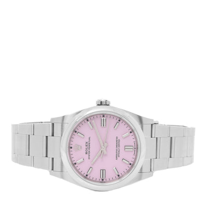 Rolex Stainless Steel 36mm Oyster Perpetual Watch Candy Pink 126000 2 of 5