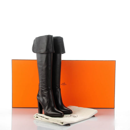 Hermes Calfskin High Heel Boots 38 Ebene 5 of 7