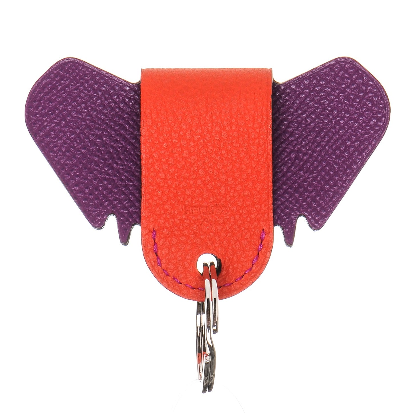 Togo Epsom Petit H Elephant Key Poppy Anemone