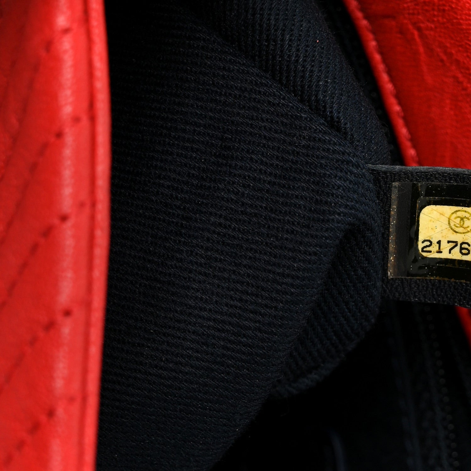 Chanel Wrinkled Lambskin Chevron Quilted Medium Flap Red 8 of 12