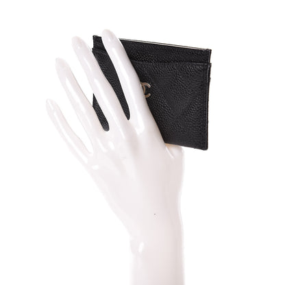 Chanel Caviar Quilted Card Holder Black 2 of 9