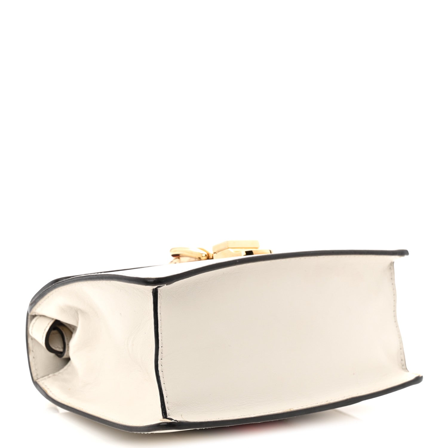 Gucci Calfskin Mini Sylvie Top Handle Bag White 4 of 12