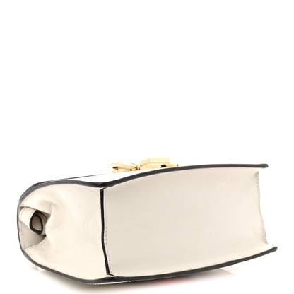 Gucci Calfskin Mini Sylvie Top Handle Bag White 4 of 12