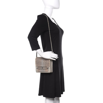 Hermes Matte Alligator Lizard Mini Sac Roulis Ombre Gris Perle 2 of 17