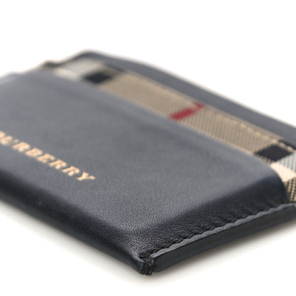 Burberry Calfskin Horseferry Check Izzy Card Case Black 10 of 12