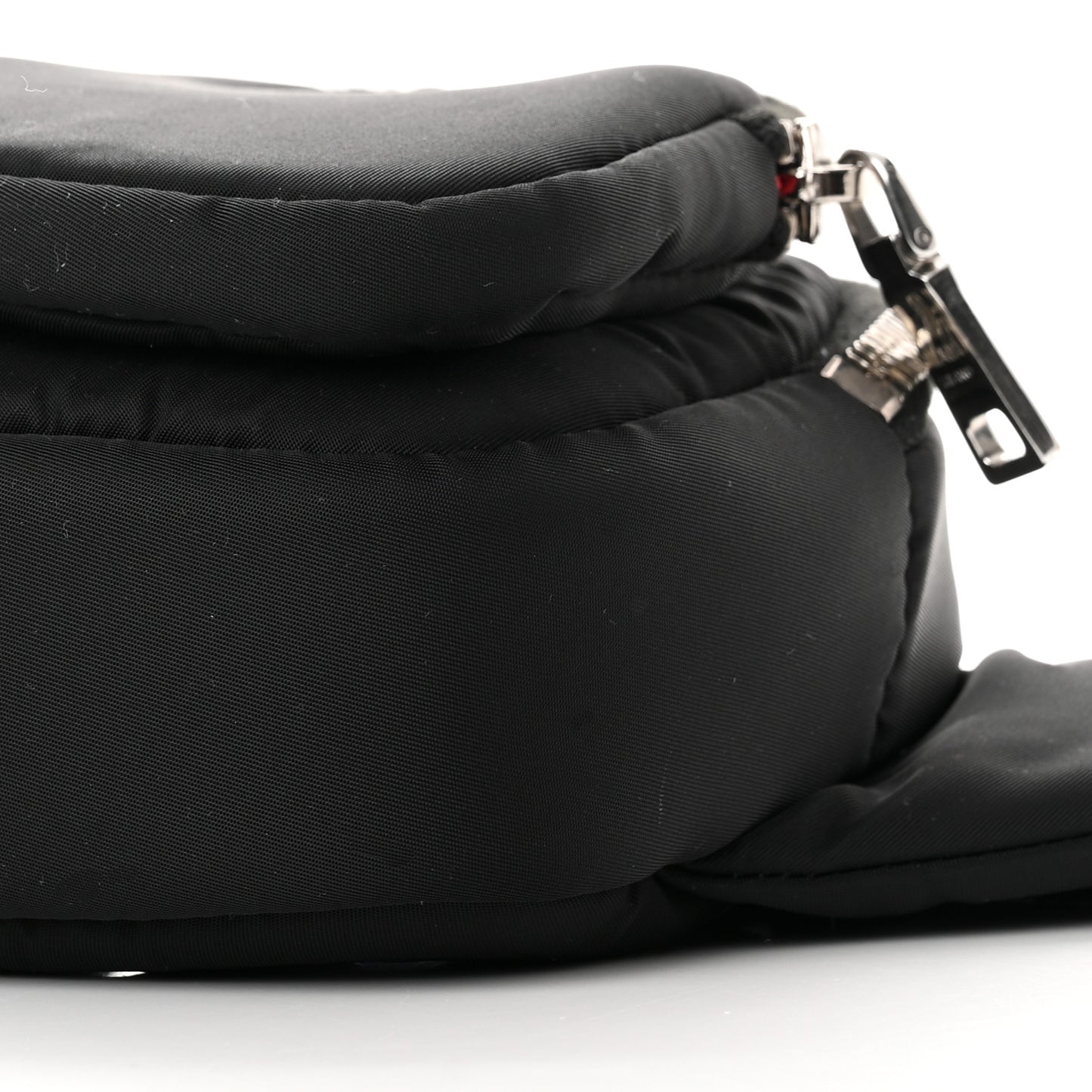 Tessuto Nylon Pocket Cargo Belt Bag Black Fuoco