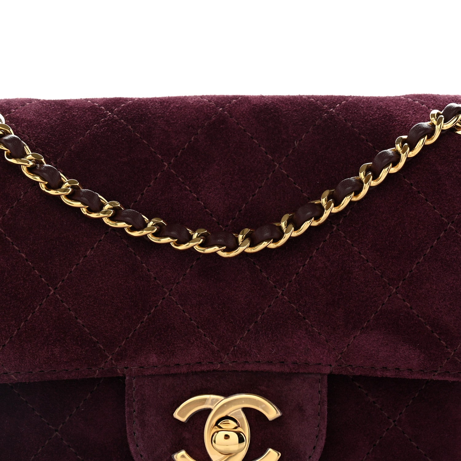 Chanel Suede Calfskin Mini Souplissimo Flap Burgundy 8 of 11