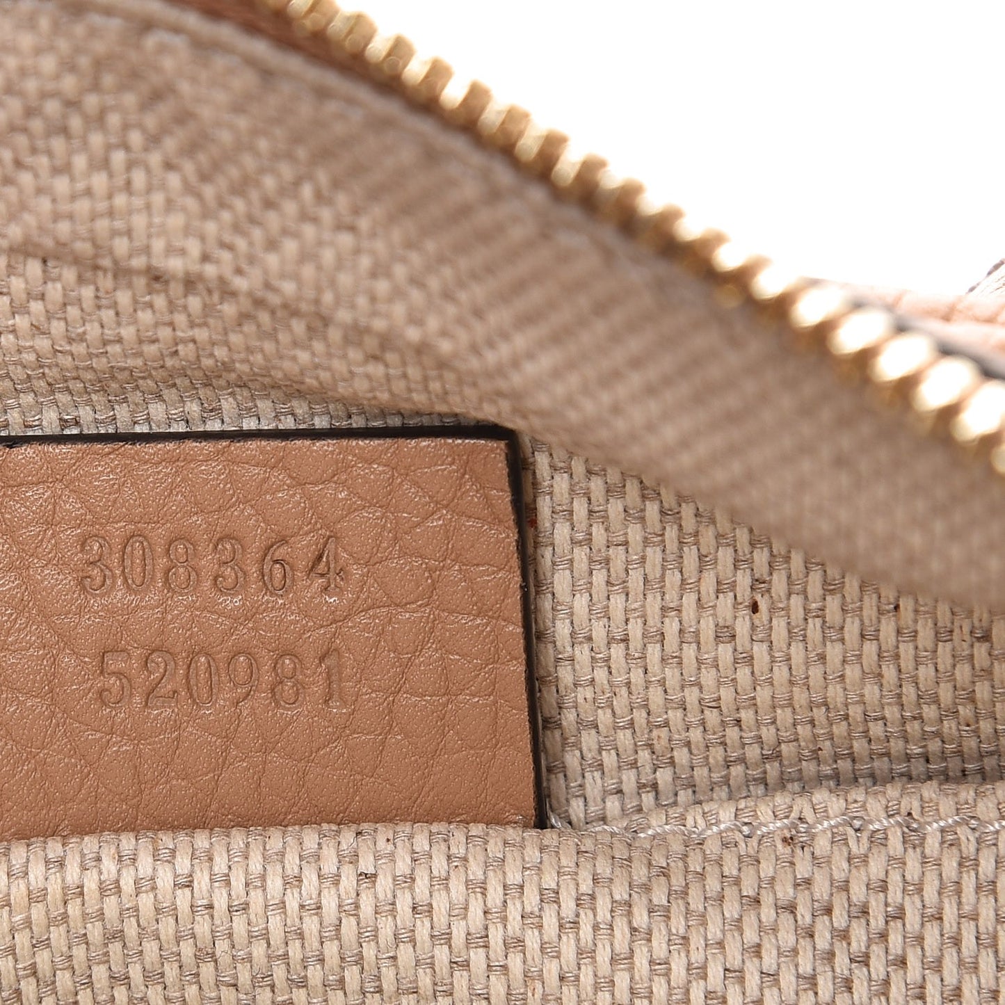 Pebbled Calfskin Small Soho Disco Bag Rose Beige