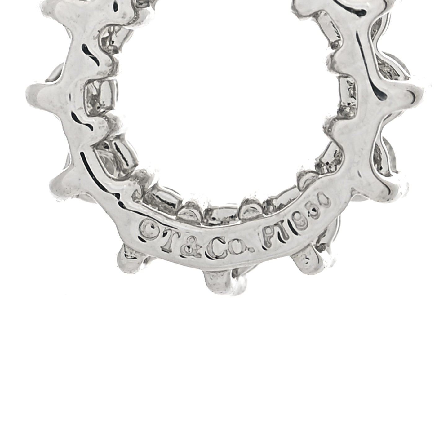 Platinum Diamond Circle Charm