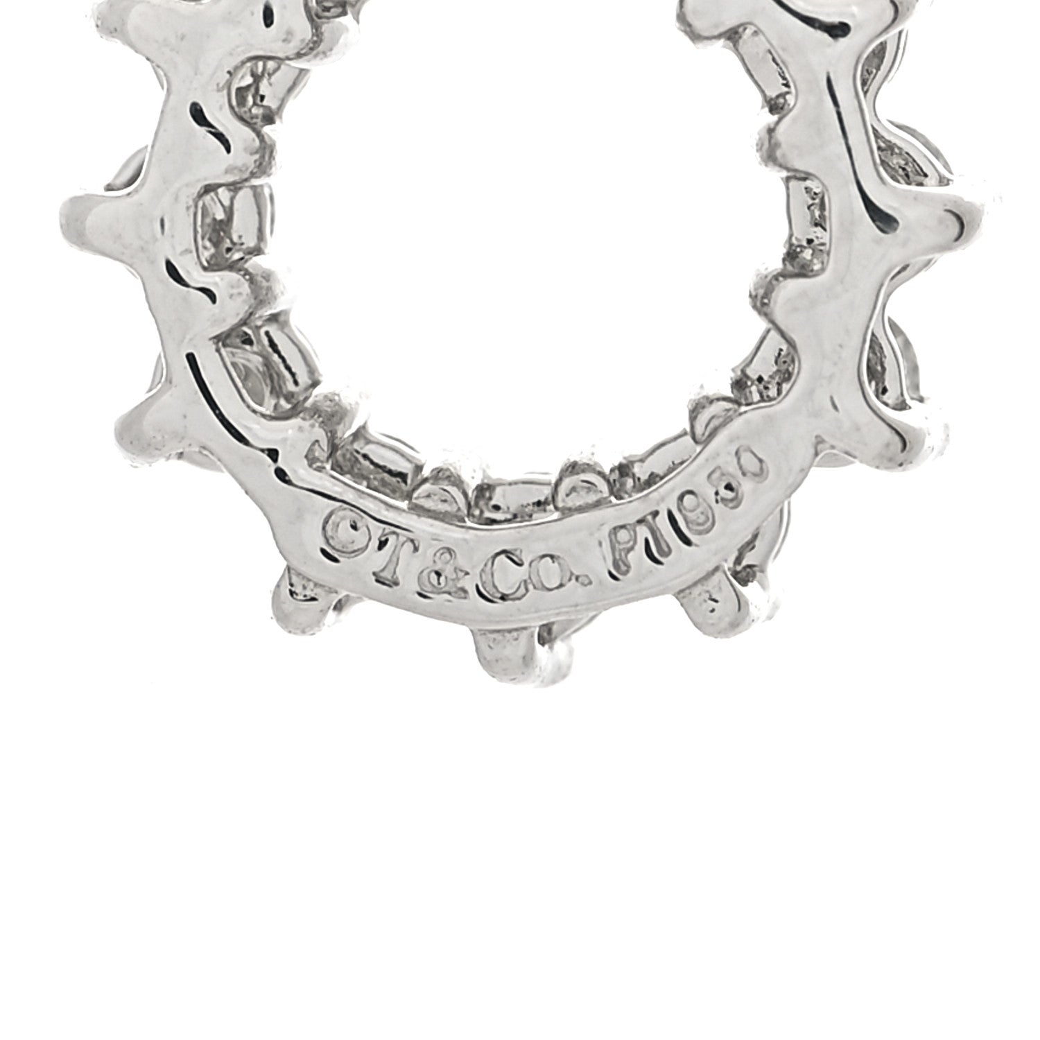Tiffany Platinum Diamond Circle Charm 3 of 3