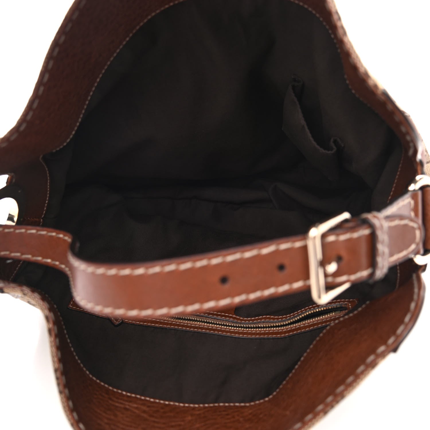 Gucci Monogram Medium Charlotte Hobo Brown 4 of 15