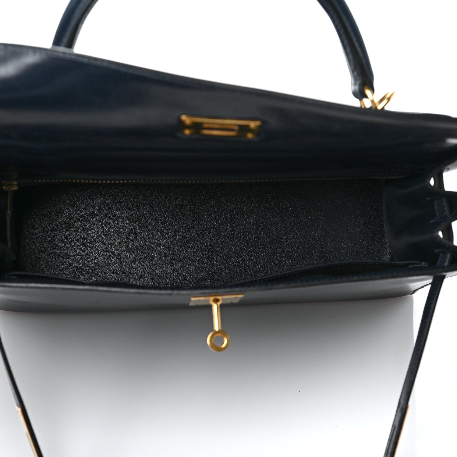 Hermes Box Kelly Sellier 32 Bleu Marine 5 of 12