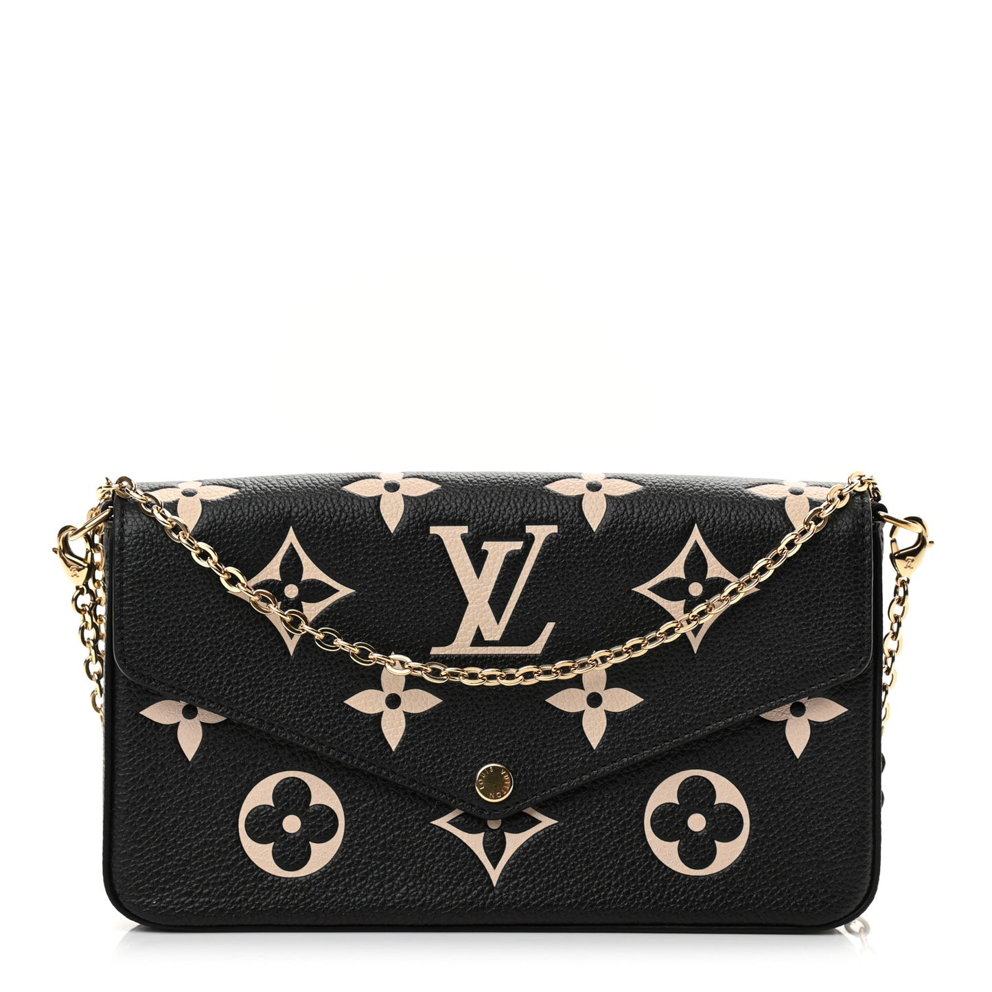 Empreinte Monogram Giant Felicie Pochette Black Beige
