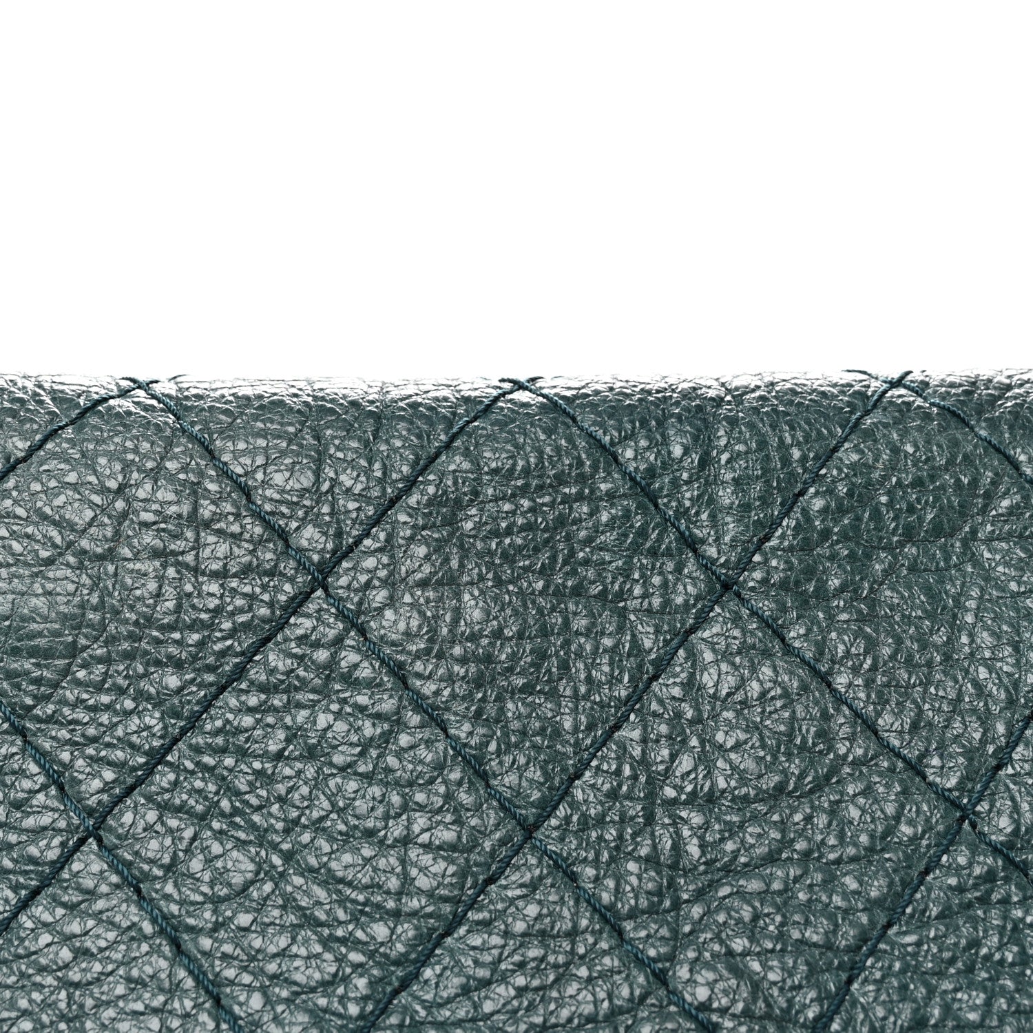 Chanel Glazed Calfskin Stitched XL On The Road Flap Blue 8 of 10