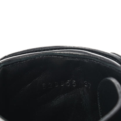 Gucci Nappa Frances GG Matelasse Platform Combat Boots 37 Black 8 of 10