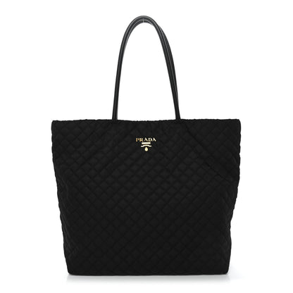 Prada Tessuto Nylon Quilted Shopping Tote Black 1 of 13