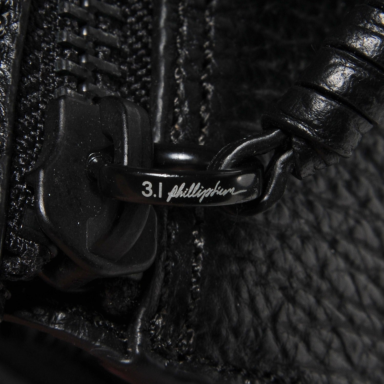 3.1 Phillip Lim 3.1 Textured Calfskin Mini Pashli Satchel Black 8 of 11