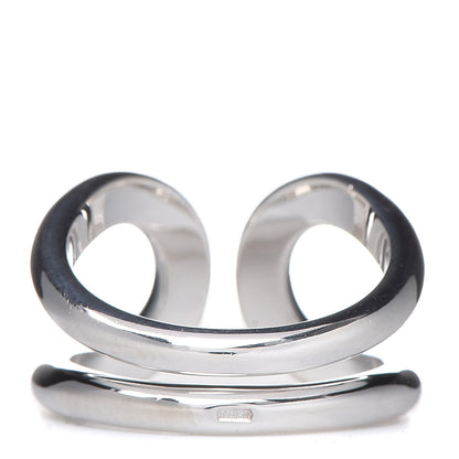 Hermes Sterling Silver Small Lima Ring 53 6.25 3 of 5