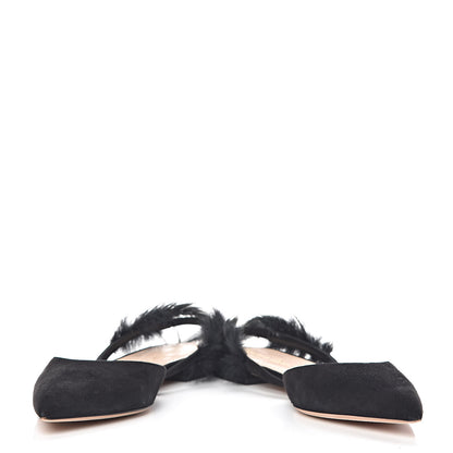 Christian Dior Suede Feather Dior Ethnie Flats 38.5 Black 5 of 11