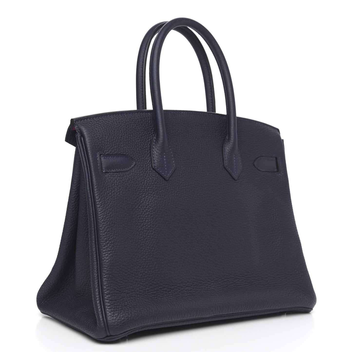 Togo Birkin Verso 30 Bleu Nuit Rose Pourpre
