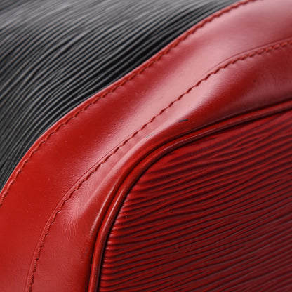 Louis Vuitton Epi Bi-Color Noe Castillan Red Black 13 of 18