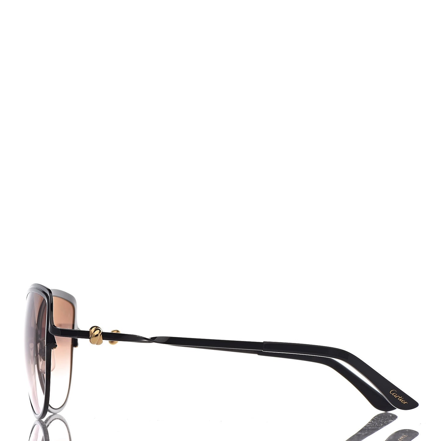 Metal Trinity Sunglasses CT0089S Black Brown