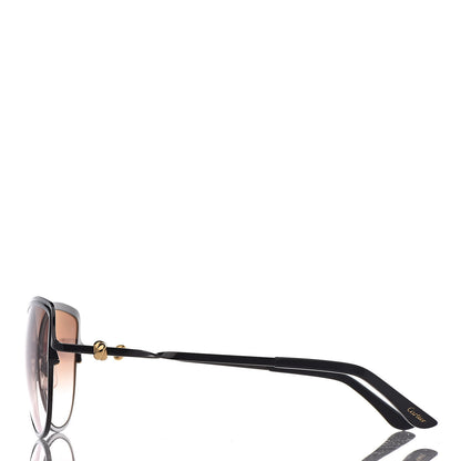 Cartier Metal Trinity Sunglasses CT0089S Black Brown 3 of 8