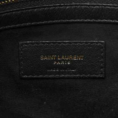 Saint Laurent Calfskin Linen Two Tone Cabas Tote Beige 7 of 21