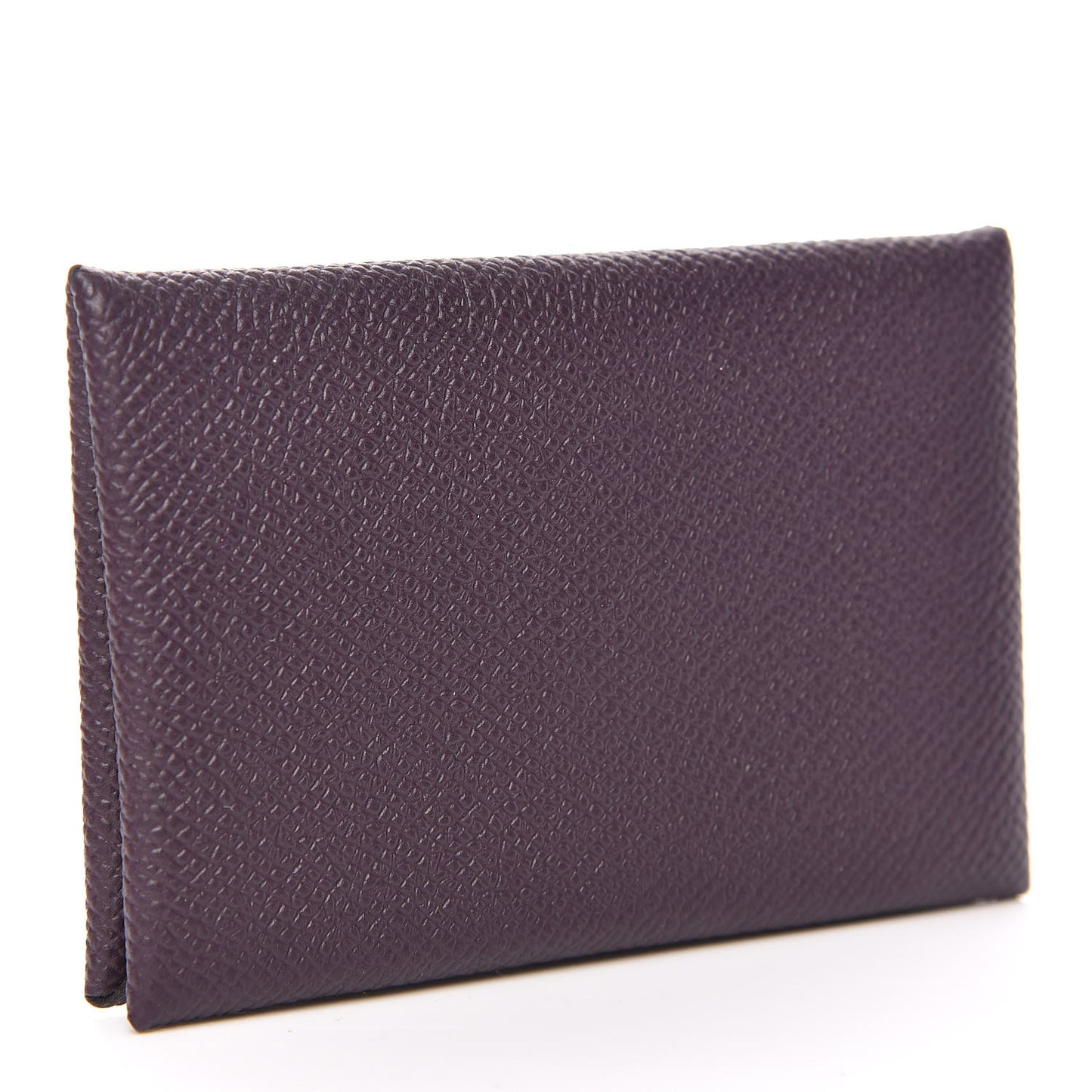 Epsom Calvi Card Case Raisin