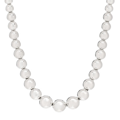 Tiffany Sterling Silver HardWear Graduated Ball Necklace 1 of 5
