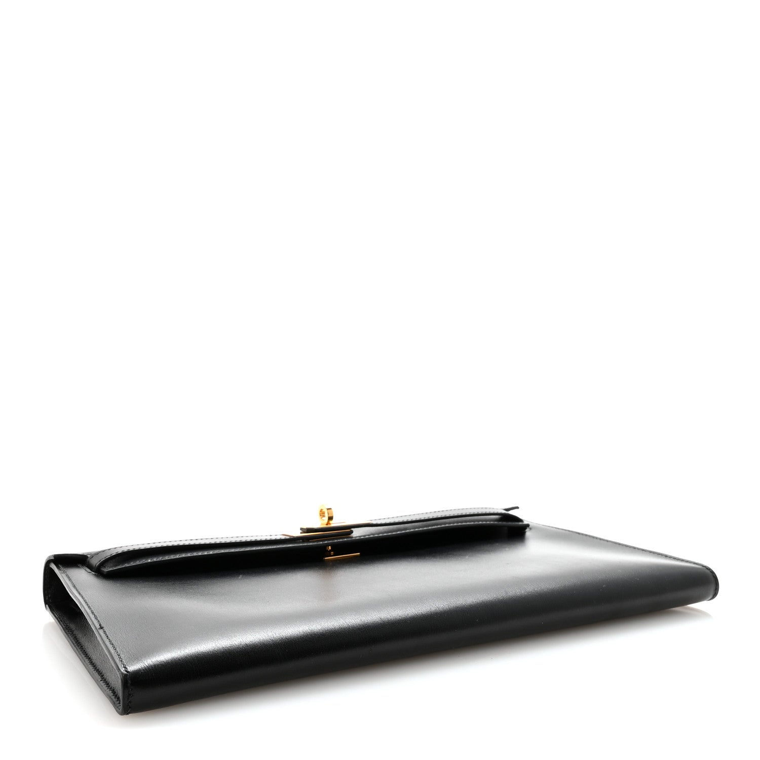 Hermes Box Kelly Longue Pochette Black 1857638 – FASHIONPHILE