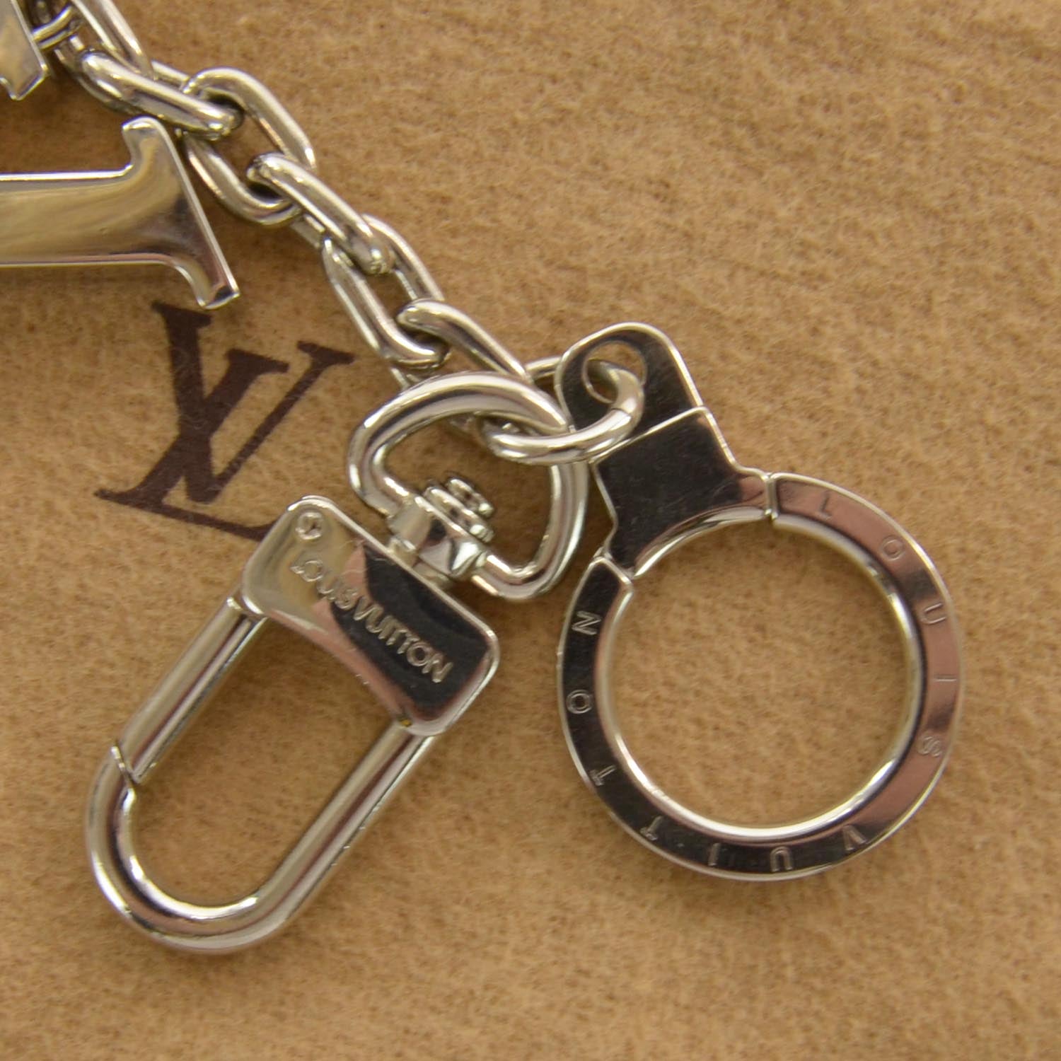 Louis Vuitton LV Initials Key Holder Silver 3 of 3