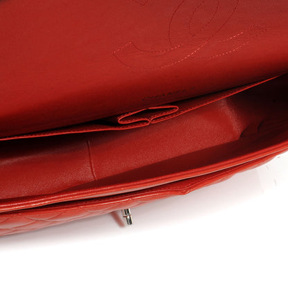 Chanel Lambskin Quilted Maxi Single Flap Red 5 of 7