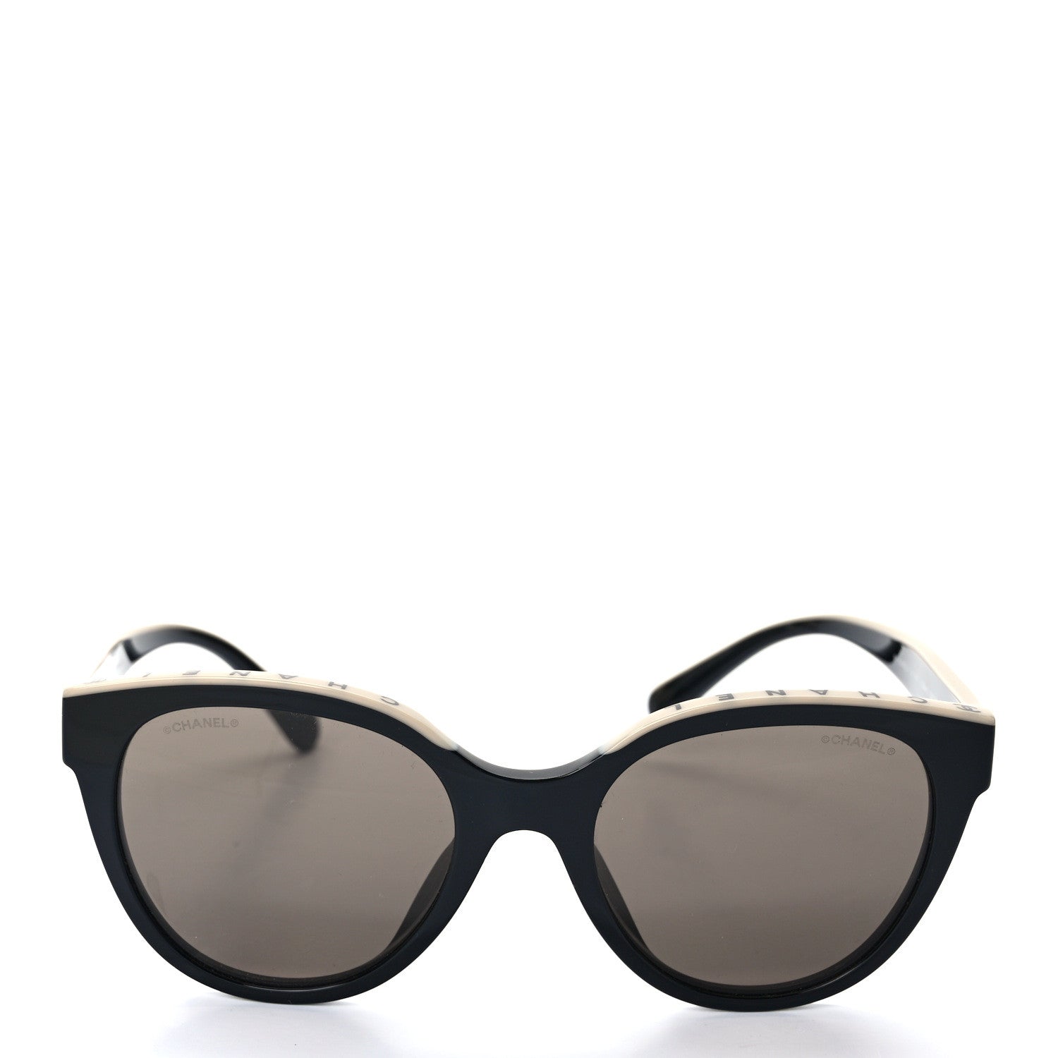 Chanel Acetate CC Butterfly Sunglasses 5414-A Black Beige 2 of 7