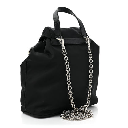 Prada Nylon Vela Mini Crossbody Backpack Black 3 of 12