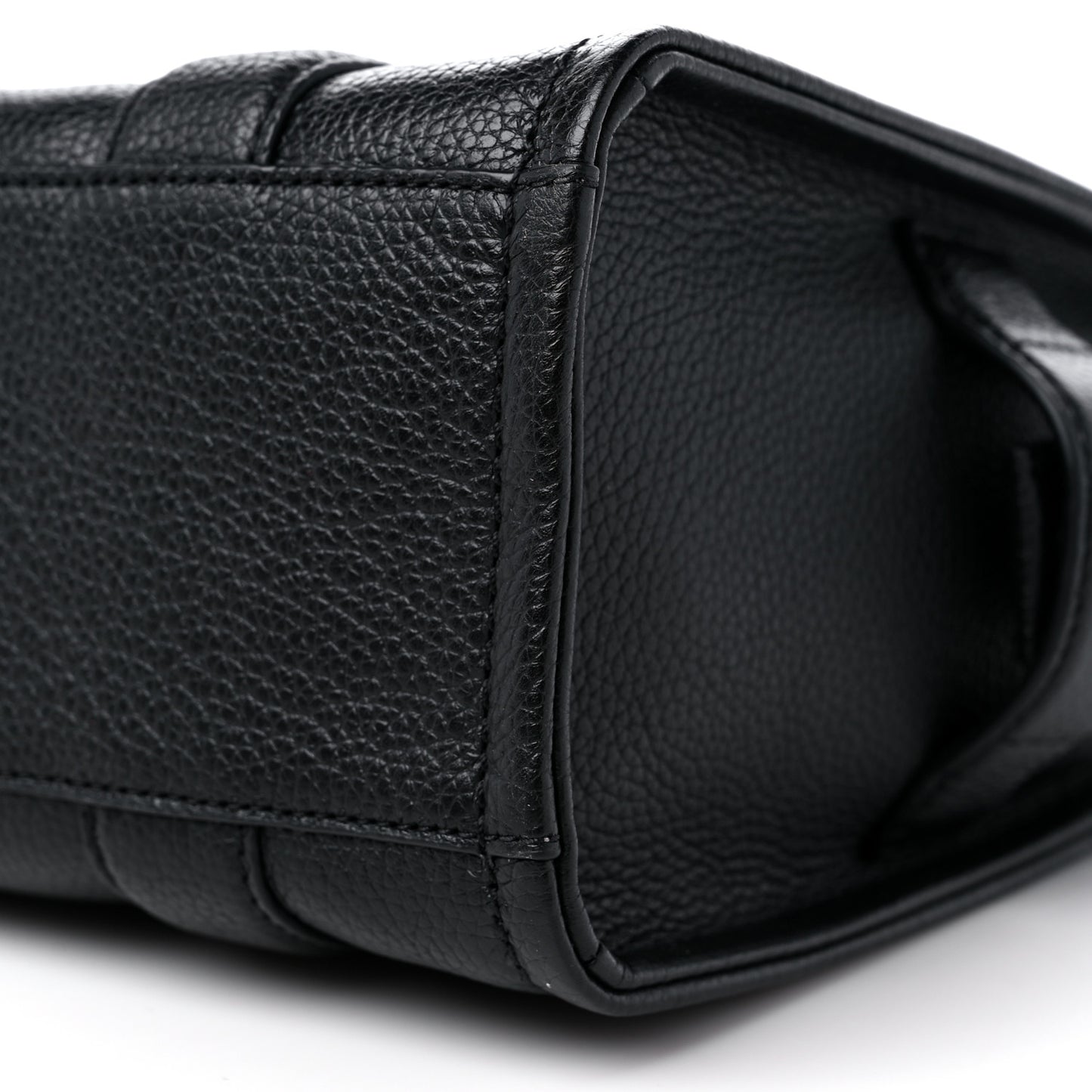 Grained Calfskin Small The Tote Bag Black